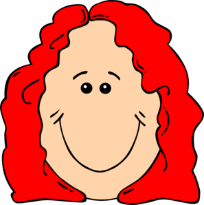 297x298 Curly Hair Cartoon Clipart