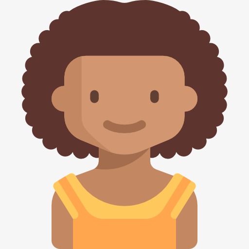 512x512 Curly Hair Girl, Girl, Curls, Cartoon Png Image And Clipart