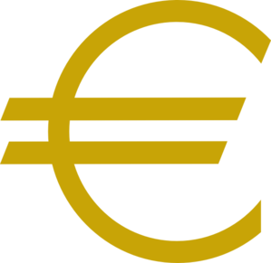 299x291 Currency Euro Gold Clip Art