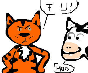 300x250 Cow Clipart Comedy