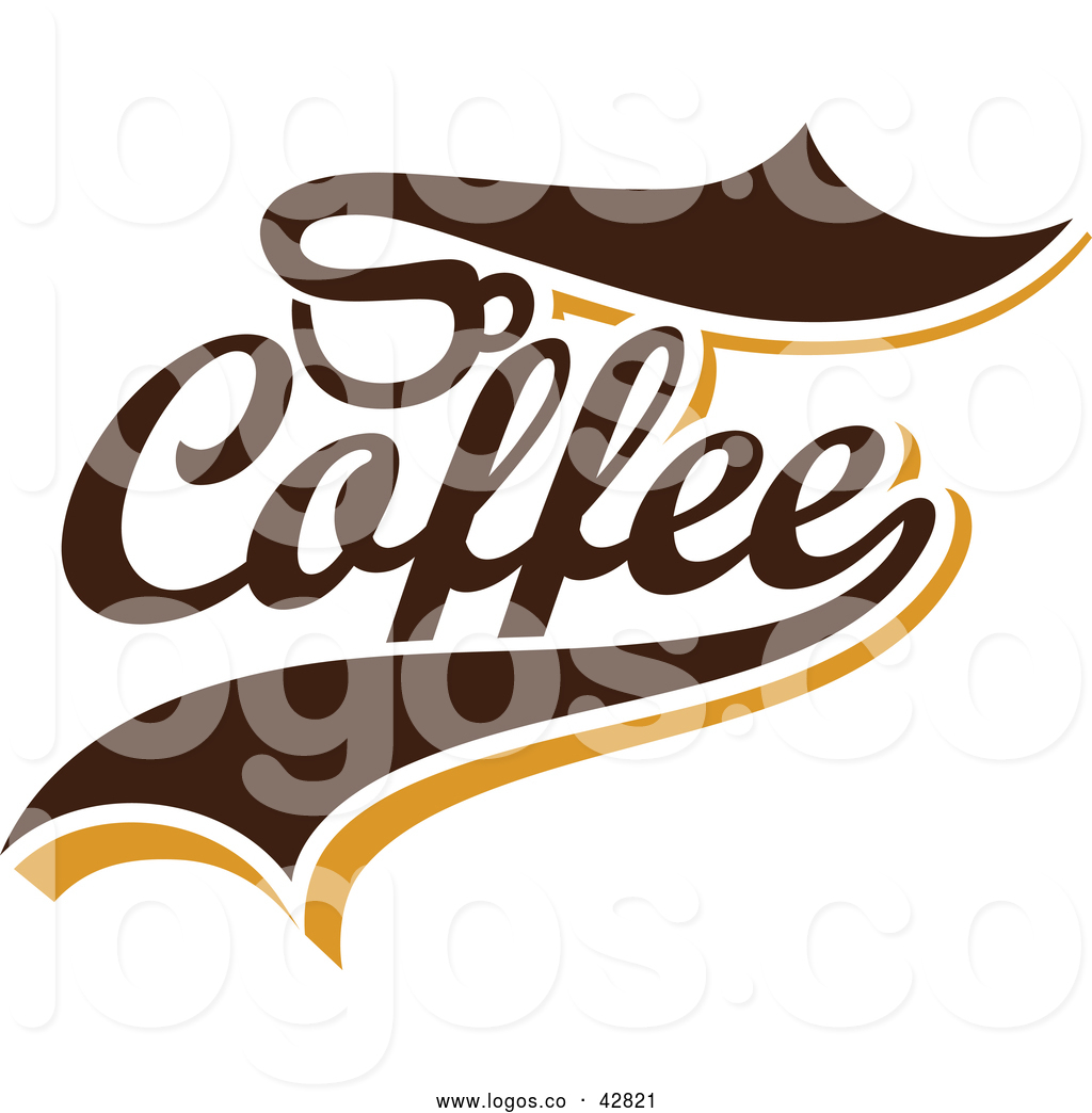 1024x1044 Vector Logo Of Brown Coffee Cursive Text By Elena