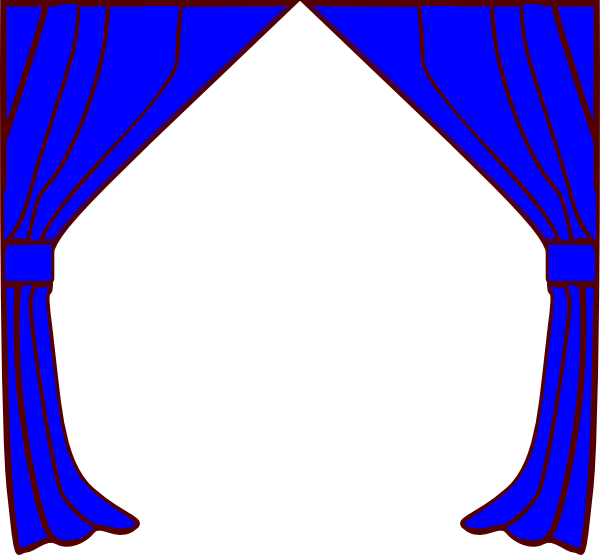 600x555 Curtains Clip Art