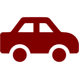 256x256 Maroon Car Icon