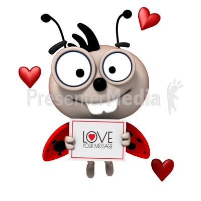 400x400 Customize The Sign This Cute Ladybug Is Holding With Your Own