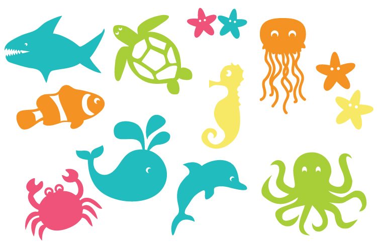 750x500 Under The Sea Cut Files And Clip Art