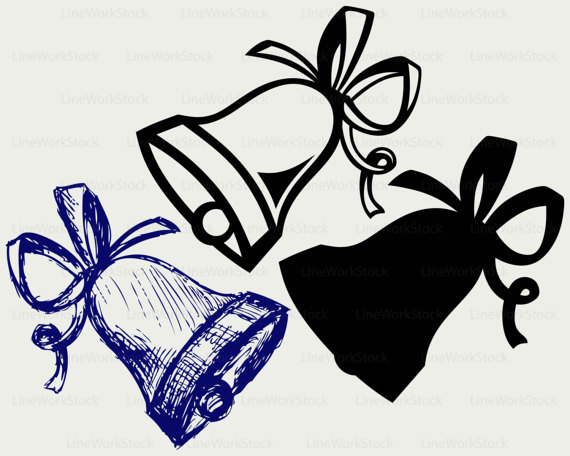 570x456 Christmas Bell Svgclipartchristmas Svgell Silhouetteell