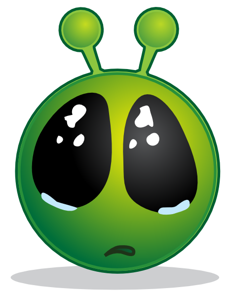 468x598 Smiley Green Alien Big Eyes Clip Art Free Vector 4vector