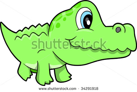 450x303 Cute Alligator Nursery Clipart