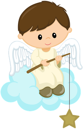 286x442 Angelito Sobre Nube Angelitos Cute Angel, Clip Art
