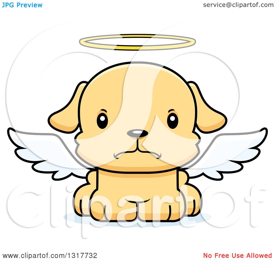 1080x1024 Animal Clipart Of A Cartoon Cute Mad Puppy Dog Angel