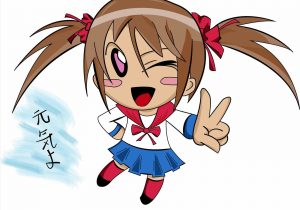 300x210 Clipart Japan Anime Chibi Clip Art Library Cute Girl Long Evening