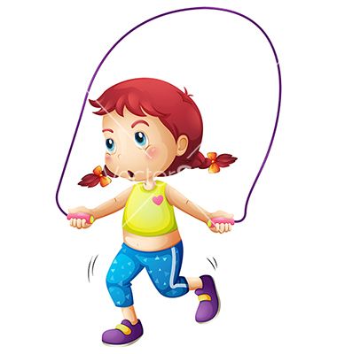 380x400 A Cute Little Girl Playing Skipping Rope Vector 2044487.jpg (380