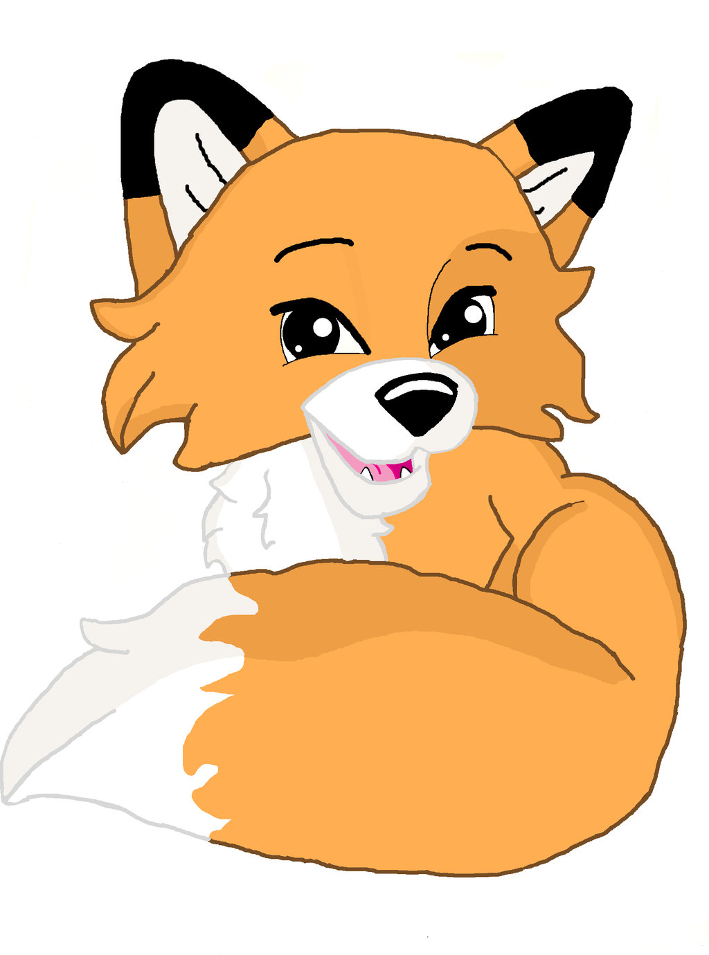 1024x1380 Cute Fox By Oceanmermaid Clipart Panda