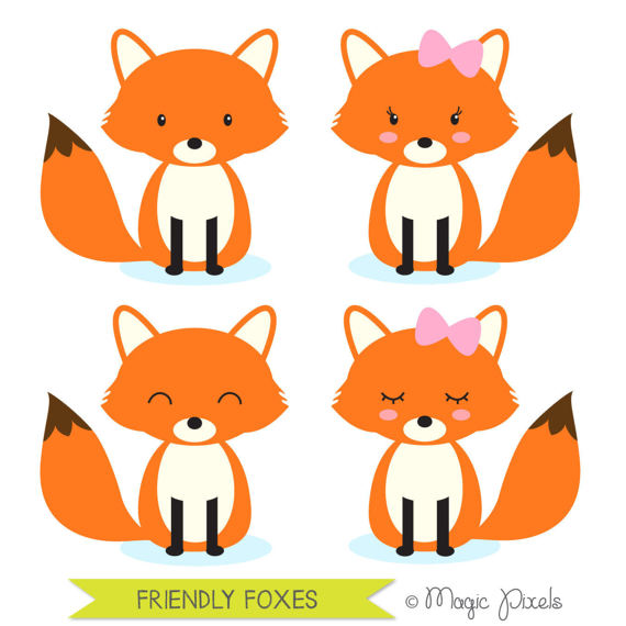 570x570 Cute Baby Fox Clipart