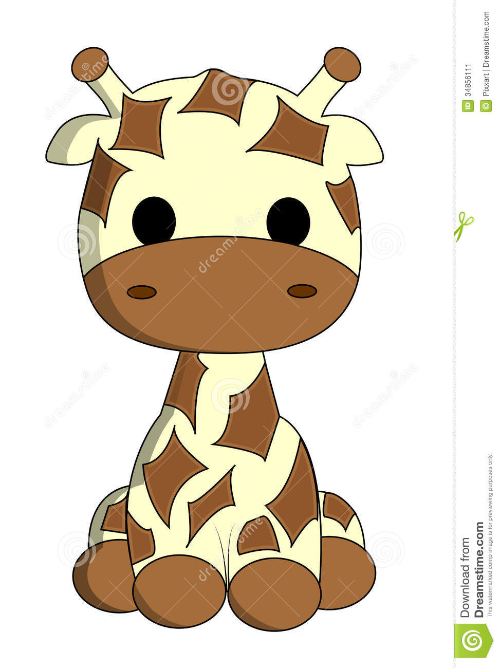 973x1300 Clip Art Cute Baby Giraffe Clip Art