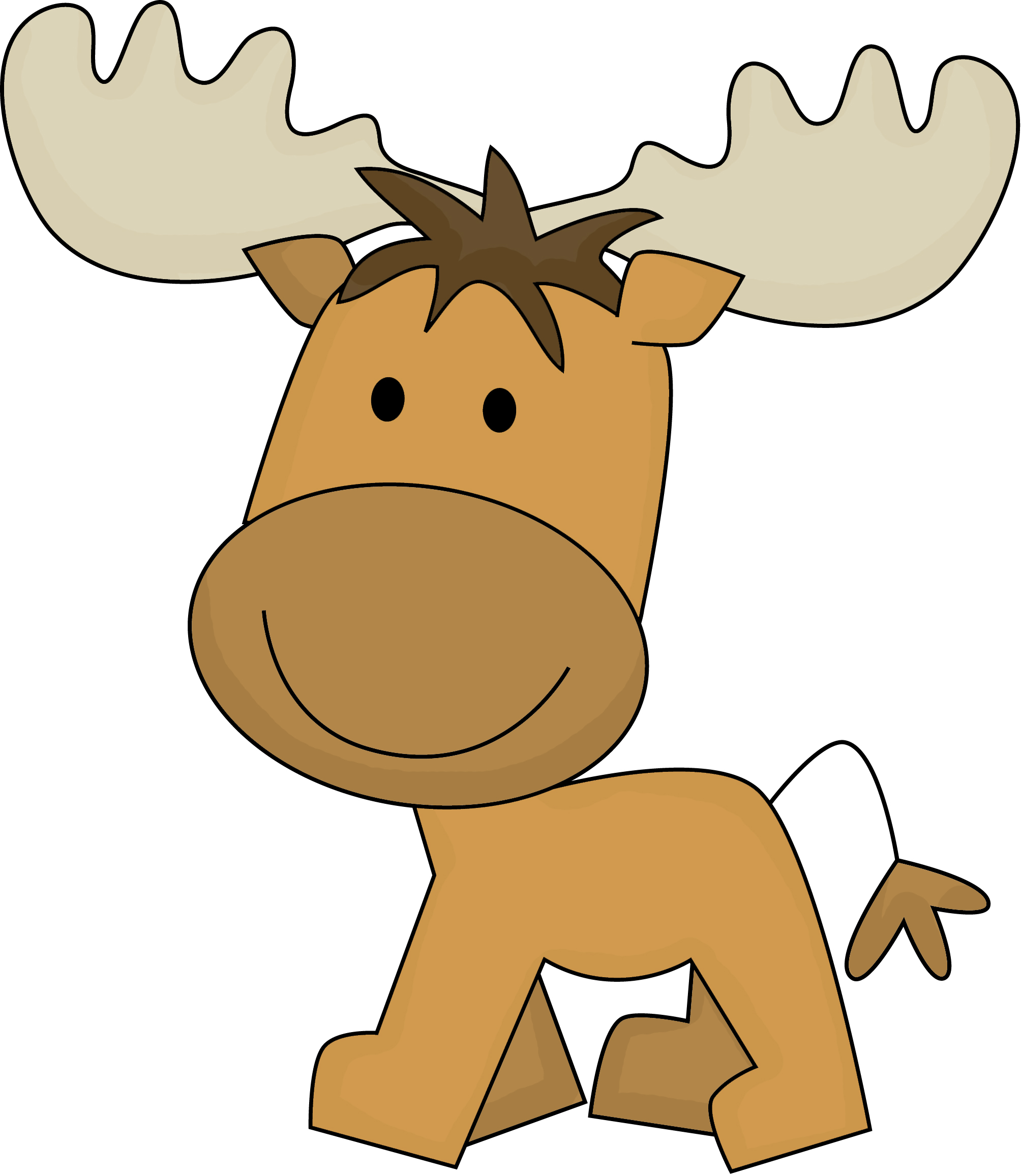 2008x2313 Cute Baby Moose Clipart