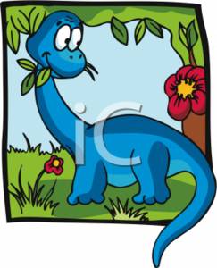 243x300 Cute Animal Clipart Picture Of A Blue, Baby Dinosaur