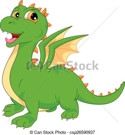 436x470 Vector Illustration Of Cute Baby Dinosaur Cartoon