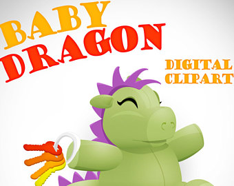 340x270 Cute Cartoon Dragon Etsy
