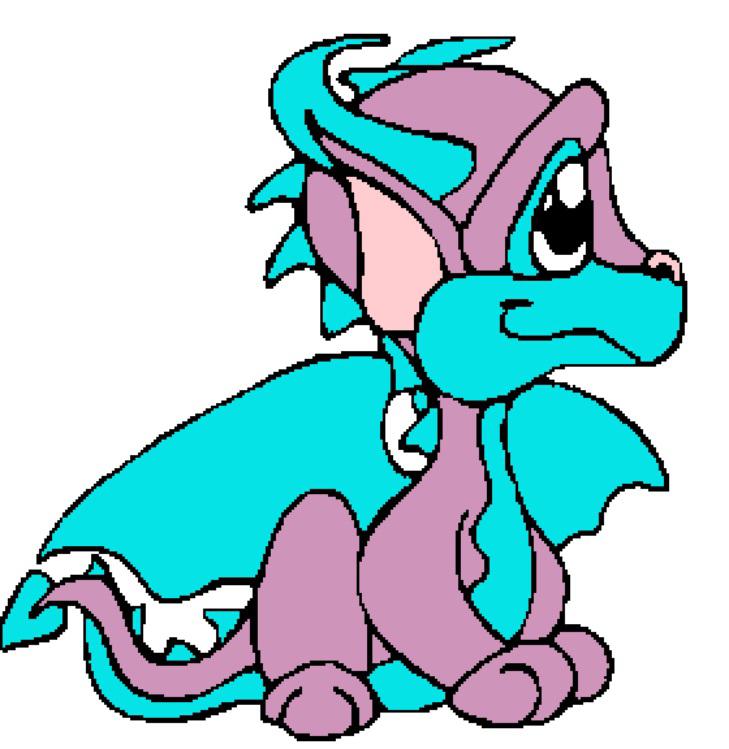 729x749 Baby Dragon Clipart