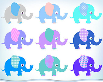 340x270 Elephant Clip Art Etsy Studio
