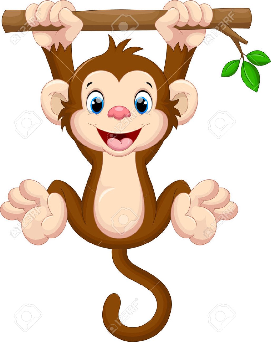 1029x1300 Cute Baby Monkey Clipart 50993708 Cute Baby Monkey Hanging On Tree