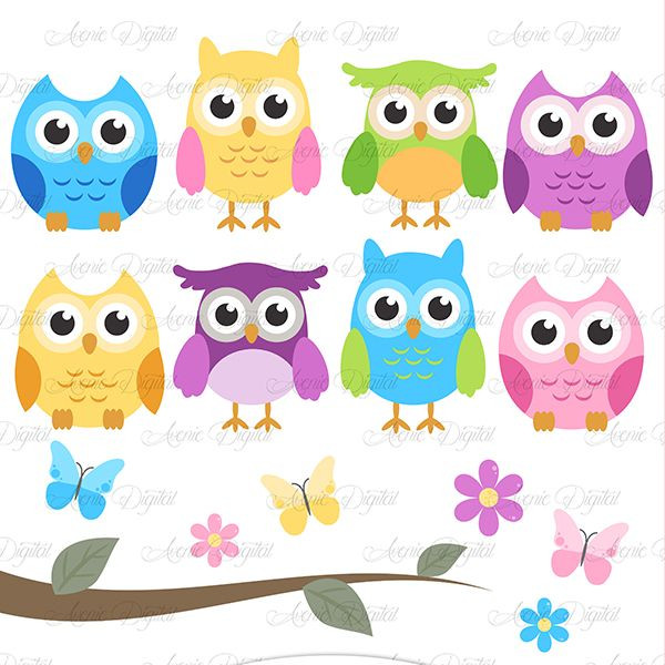 600x600 Owl Art Clipart Cute Owl Clipart Scrapbooking Printables Baby Owls