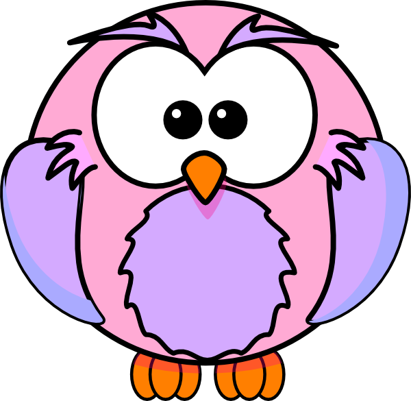 600x585 Pink Baby Owl Clipart Clipart Panda