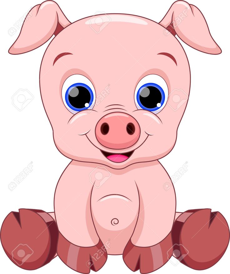 736x877 Cute Baby Pig Cartoon Drawings Cartoon, Babies