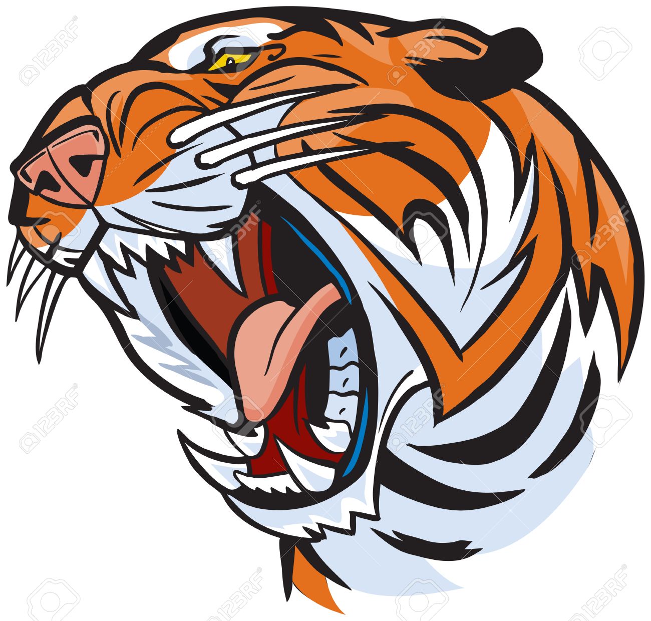 1300x1240 Cute Tiger Clip Art Clipart Cute Baby Tiger Royalty Free