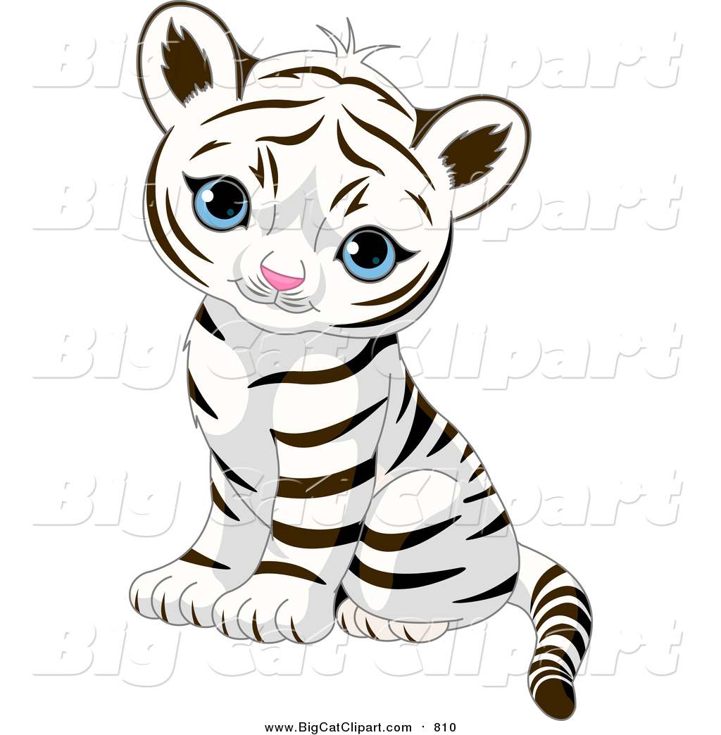 1024x1044 Big Cat Vector Clipart Of A Cute Baby Tiger Cub Sitting