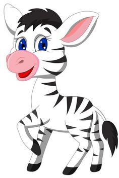 236x351 Cute Baby Zebra Cartoon Vector Drawing Animals