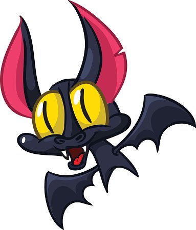 383x450 Cartoon Halloween Vector Cute Bat Halloween Element Premium