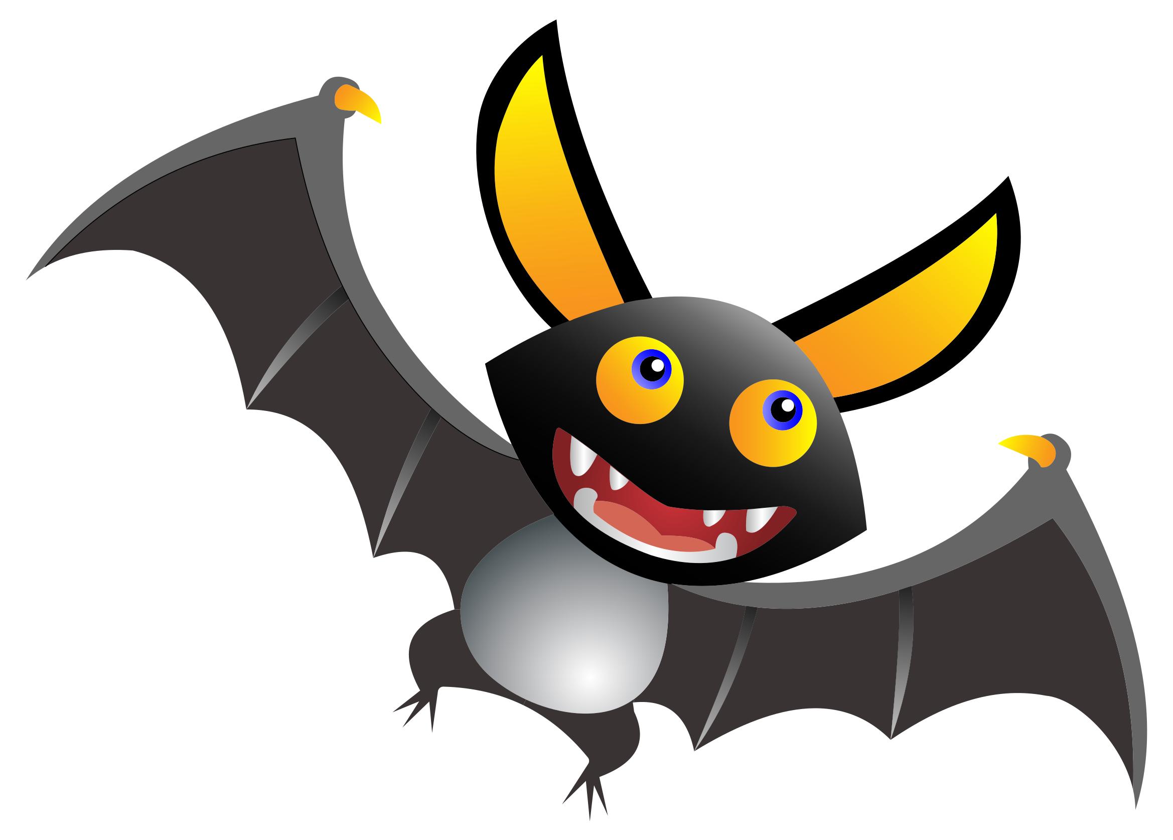 2338x1674 Cute Cartoon Bat Clipart