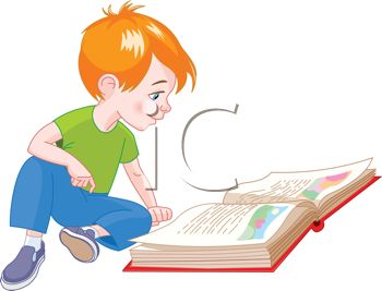 350x267 Cute Little Boy Reading A Storybook