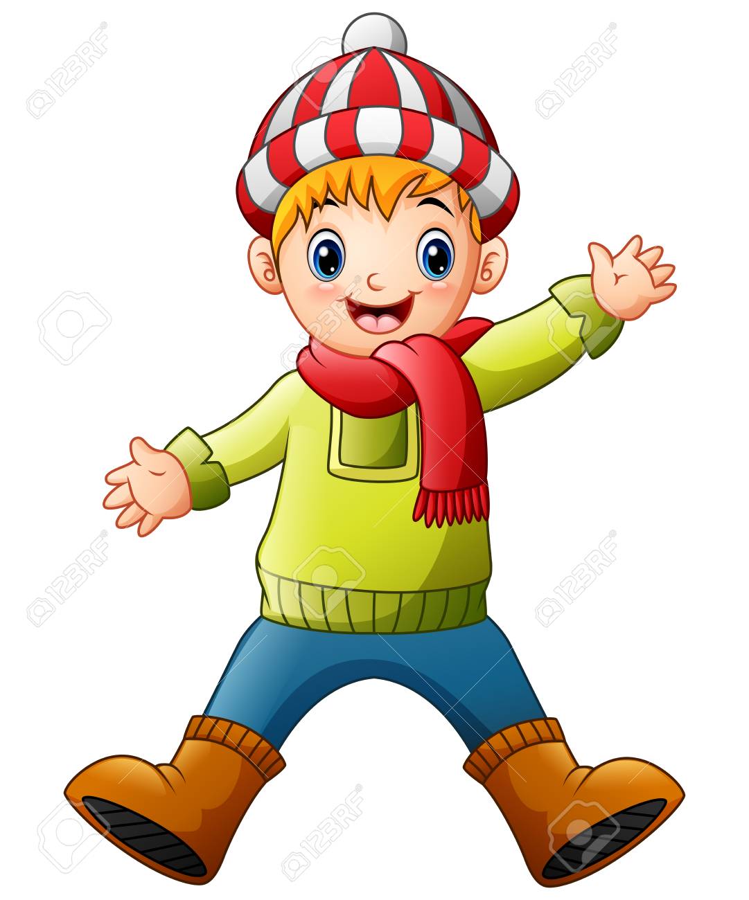 1081x1300 87153858 Vector Illustration Of Cute Boy Wearing Winter Clothes