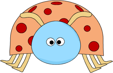 384x248 Funny Bug Clip Art