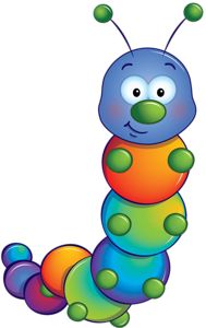 189x300 Yellow Cute Caterpillar Clipart Rovarok,