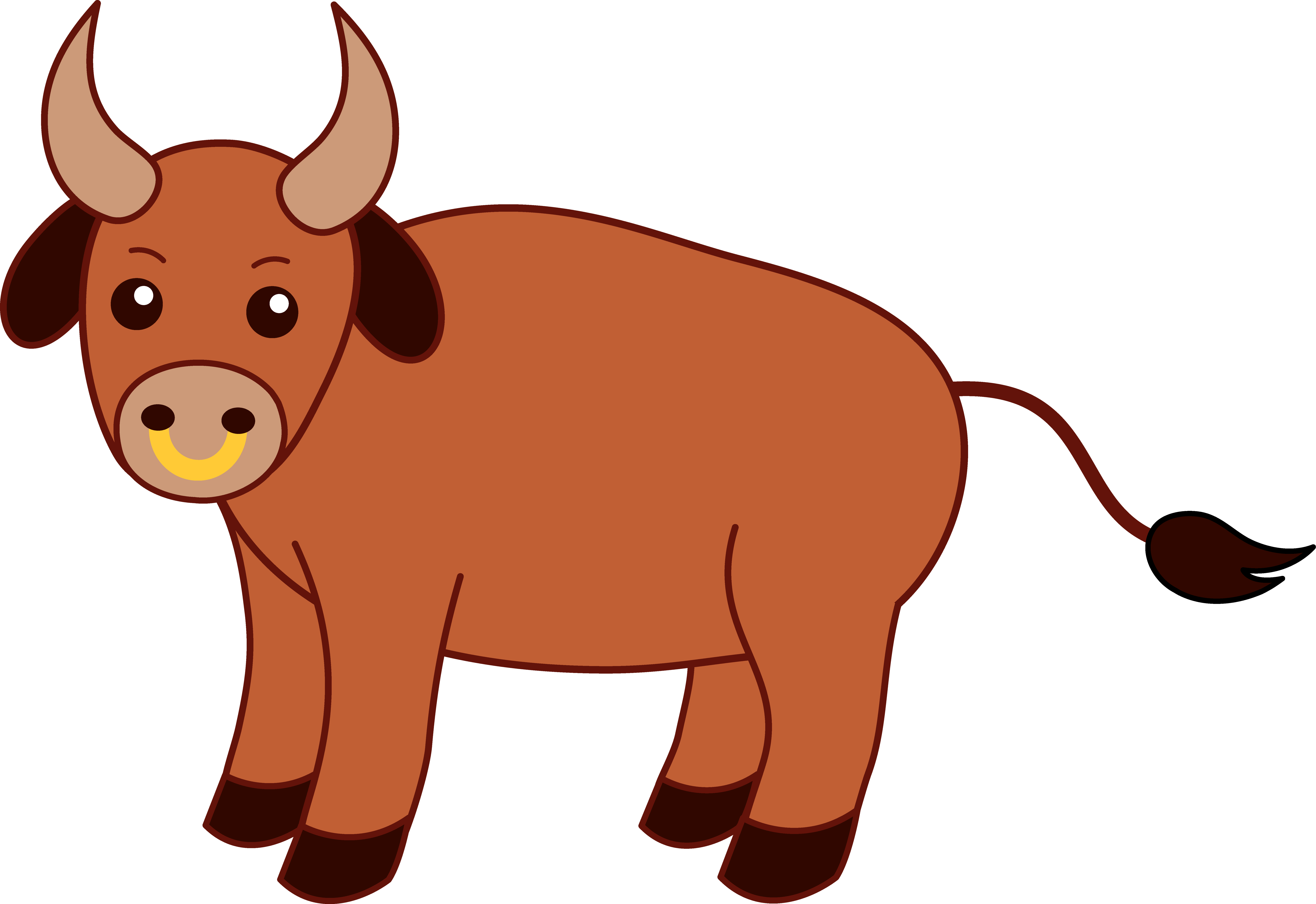7765x5334 Clip Art Bull Clip Art
