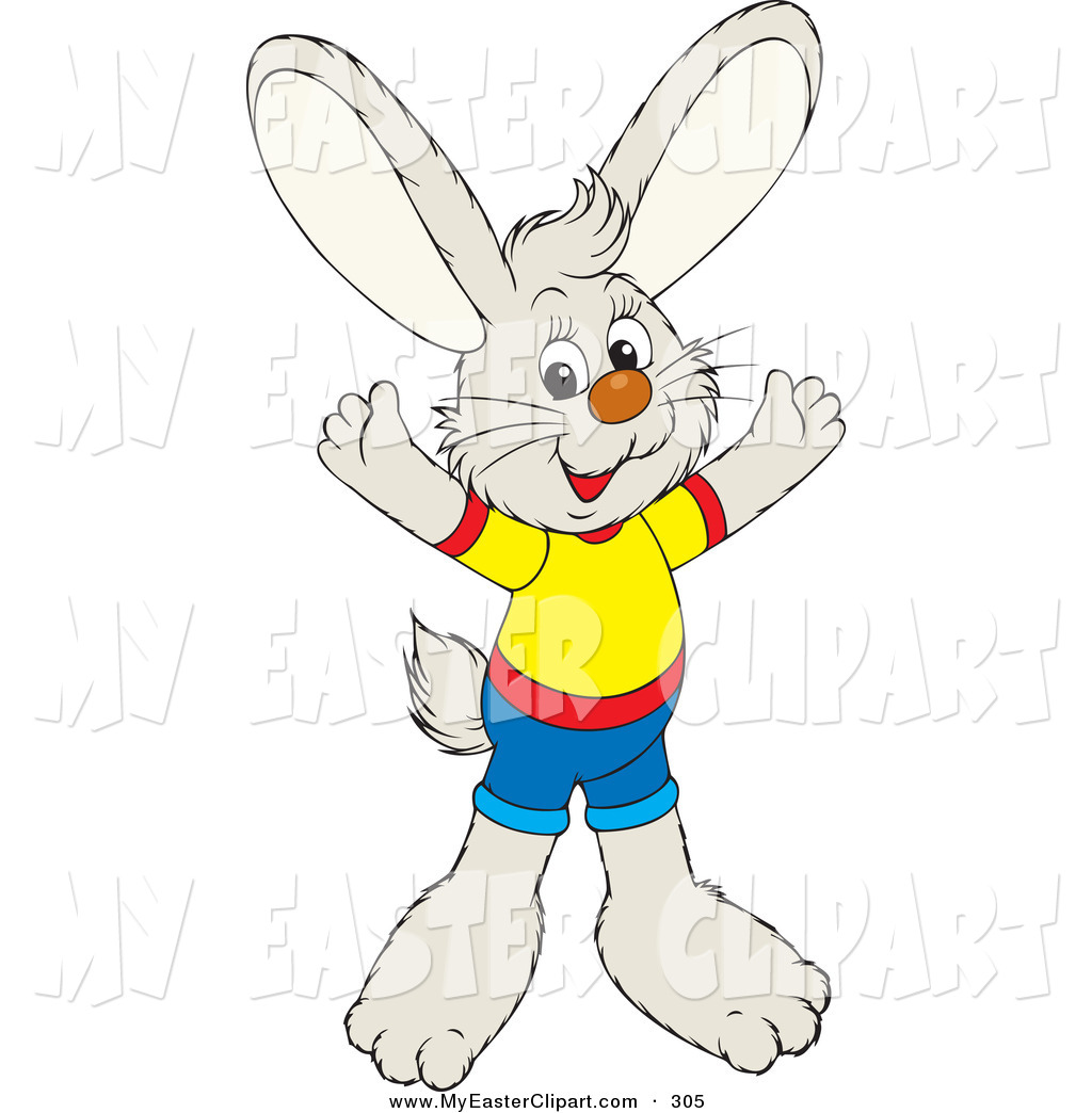1024x1044 Cliprt Of Cutend Friendly Bunny Dressed In Shortsnd