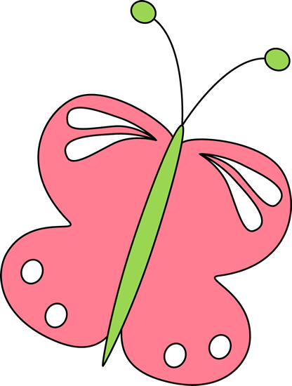416x550 Clip Art Gt Pink Butterfly Clipart Panda