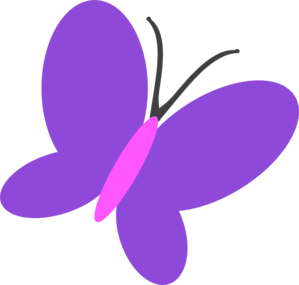299x285 Purple Butterfly Flip Clip Art