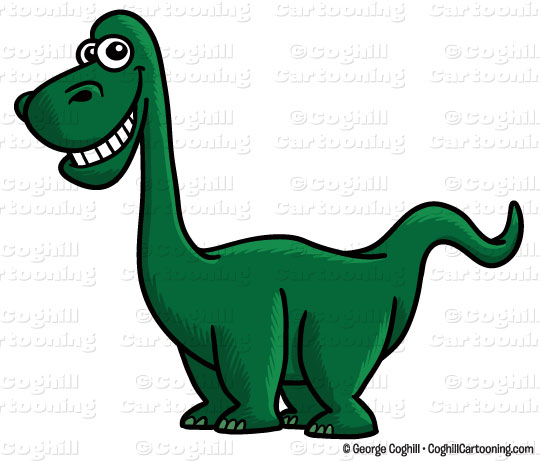 540x461 Cartoon Dinosaur Clip Art Stock Illustration