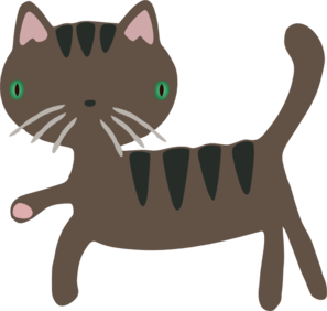 297x282 Cute Cat Clip Art