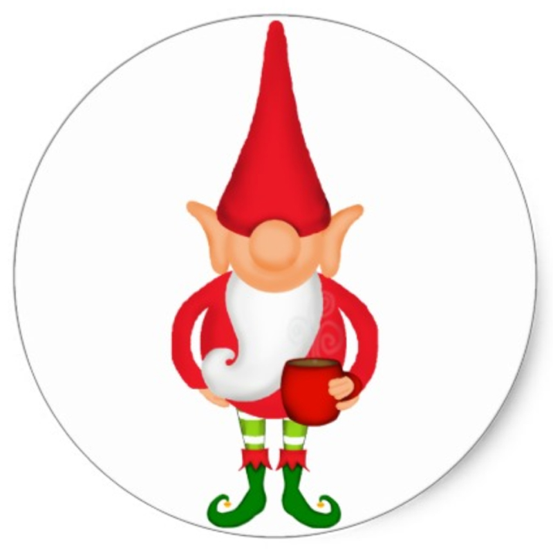 800x800 Cute Christmas Elf Sticker Sheet Of 20