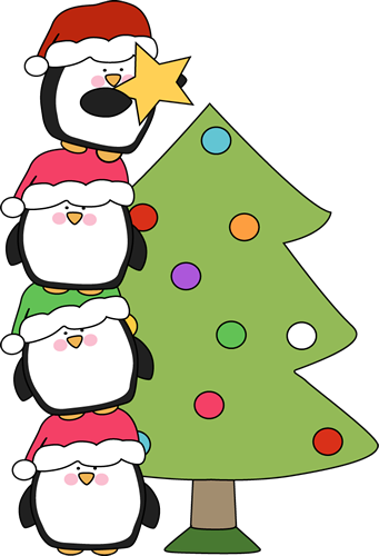 341x500 Cute Little Penguins Trying To Put A Star On A Tree. Of All