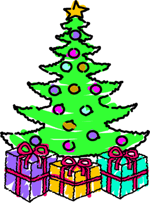 296x400 Christmas Tree With Presents Clipart Clipart Panda