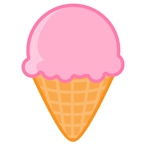 500x500 Free Ice Cream Cone Clipart Image