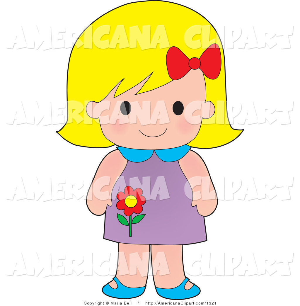 1024x1044mericana Vector Cliprt Of Cute Blond Caucasian Girl Wearing
