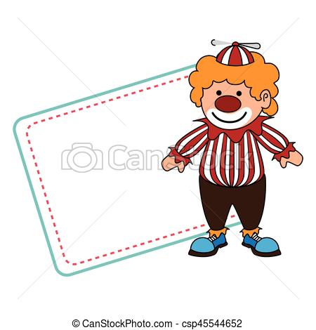 450x470 Cute Clown Toy Icon Vector Illustration Design Clipart Vector